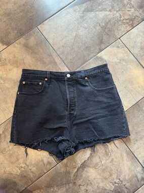 Levi’s 501 denim black shorts